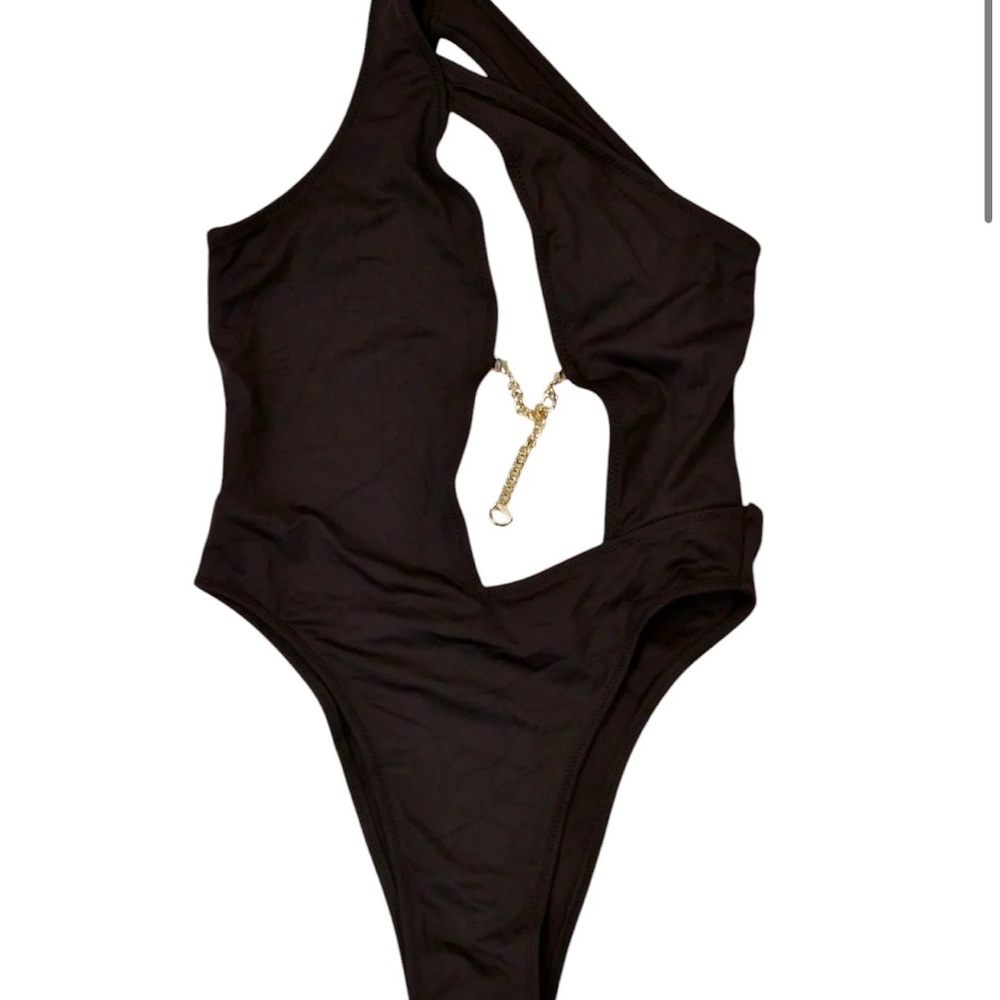 Four Three Seven Chain Detail One Piece Brown Small